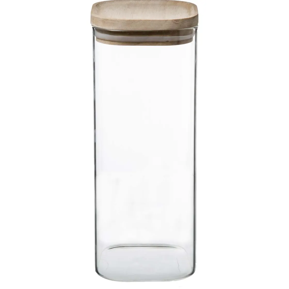 5five 3 bocaux verre empilables couvercle bois