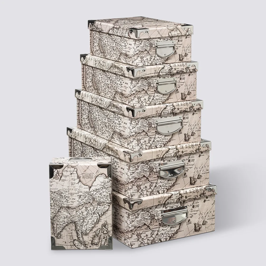 5five 6 boites de rangement, Multicolore