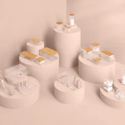 5five 2 boîtes à cotons, Transparent