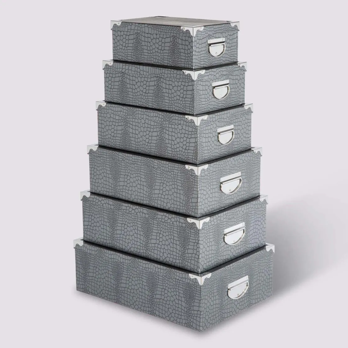 5five 6 boîtes coin métal, Gris