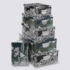 5five 6 boîtes coin métal, Multicolore