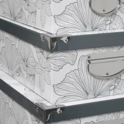 5five 6 boîtes coin métal, Noir et blanc