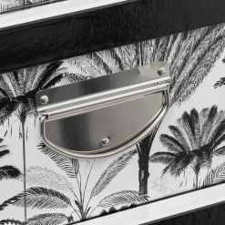 5five 6 boîtes coins métal, Noir et blanc