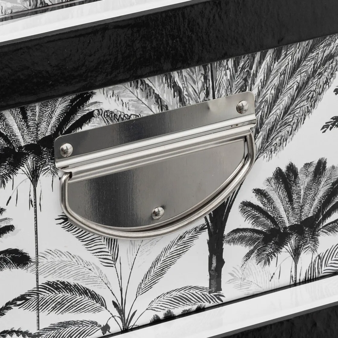 5five 6 boîtes coins métal, Noir et blanc