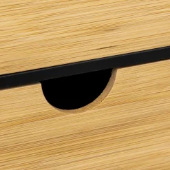 5five 3 boîtes couvercle bambou, Noir