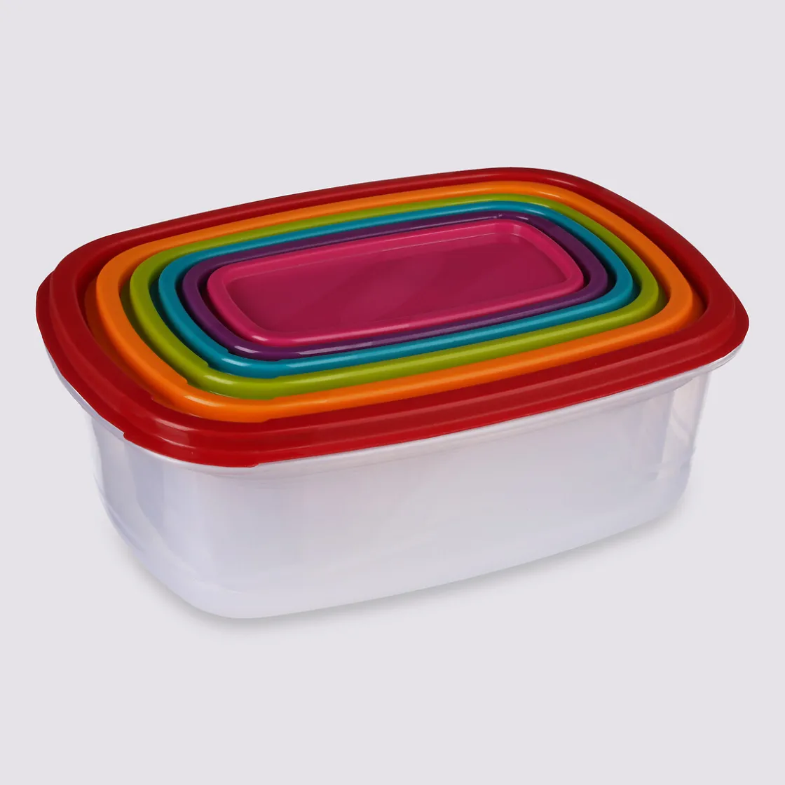 5five 6 boîtes de conservation plastique