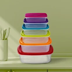 5five 6 boîtes de conservation plastique