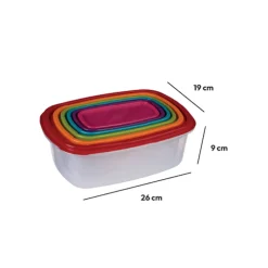 5five 6 boîtes de conservation plastique