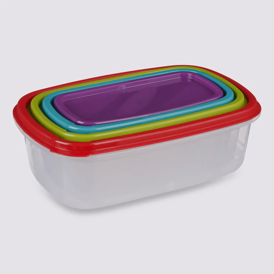 5five 4 boîtes de conservation plastique