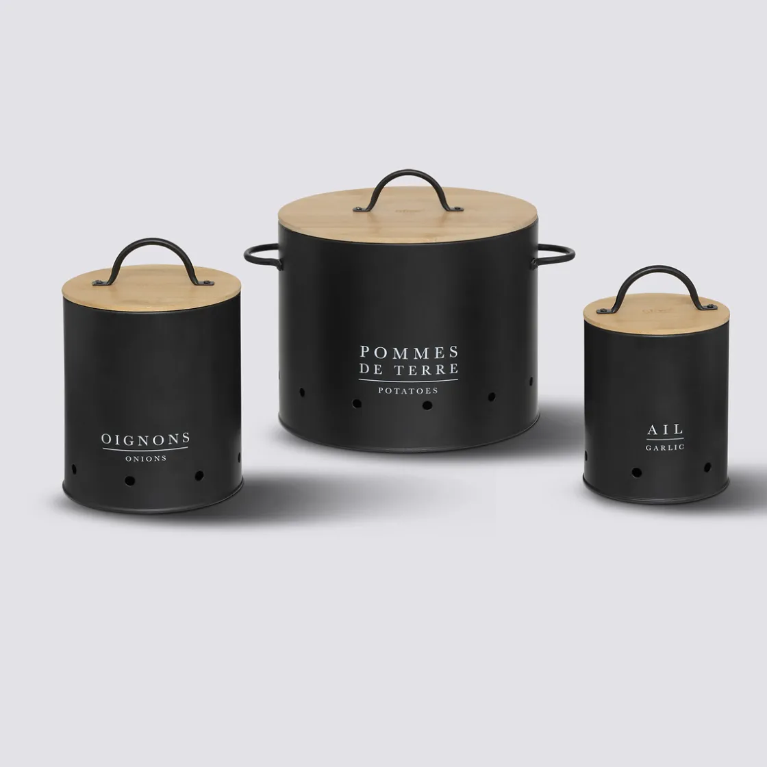 5five 3 boîtes métal, Noir