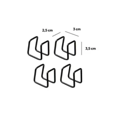 5five 4 clips métals pour étagères