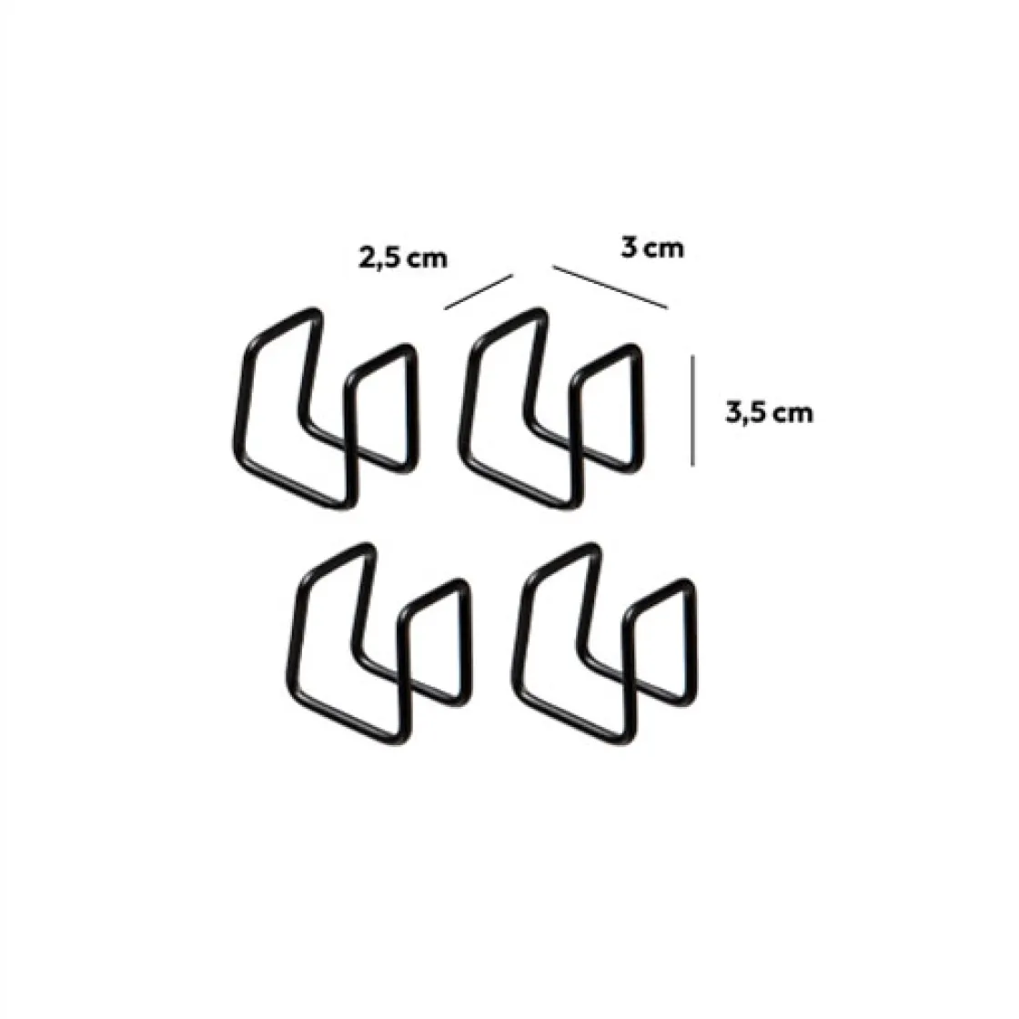 5five 4 clips métals pour étagères