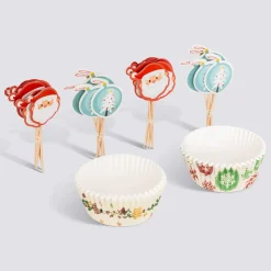 5five 50 moules à muffins et 25 piques Noël