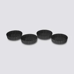 5five 4 moules perforés à tartelettes, 10cm