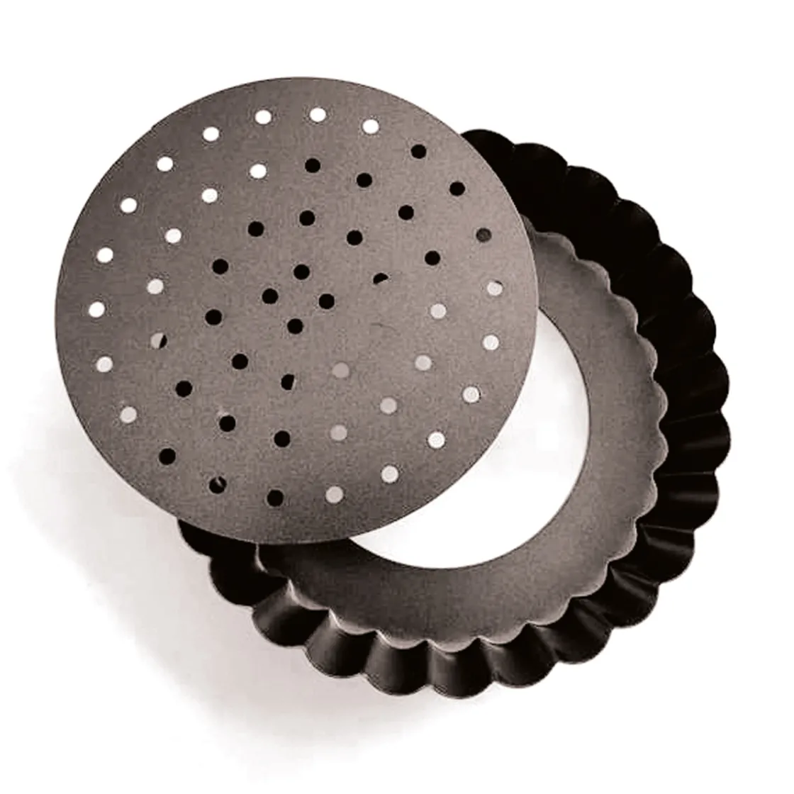 5five 4 moules perforés à tartelettes, 10cm