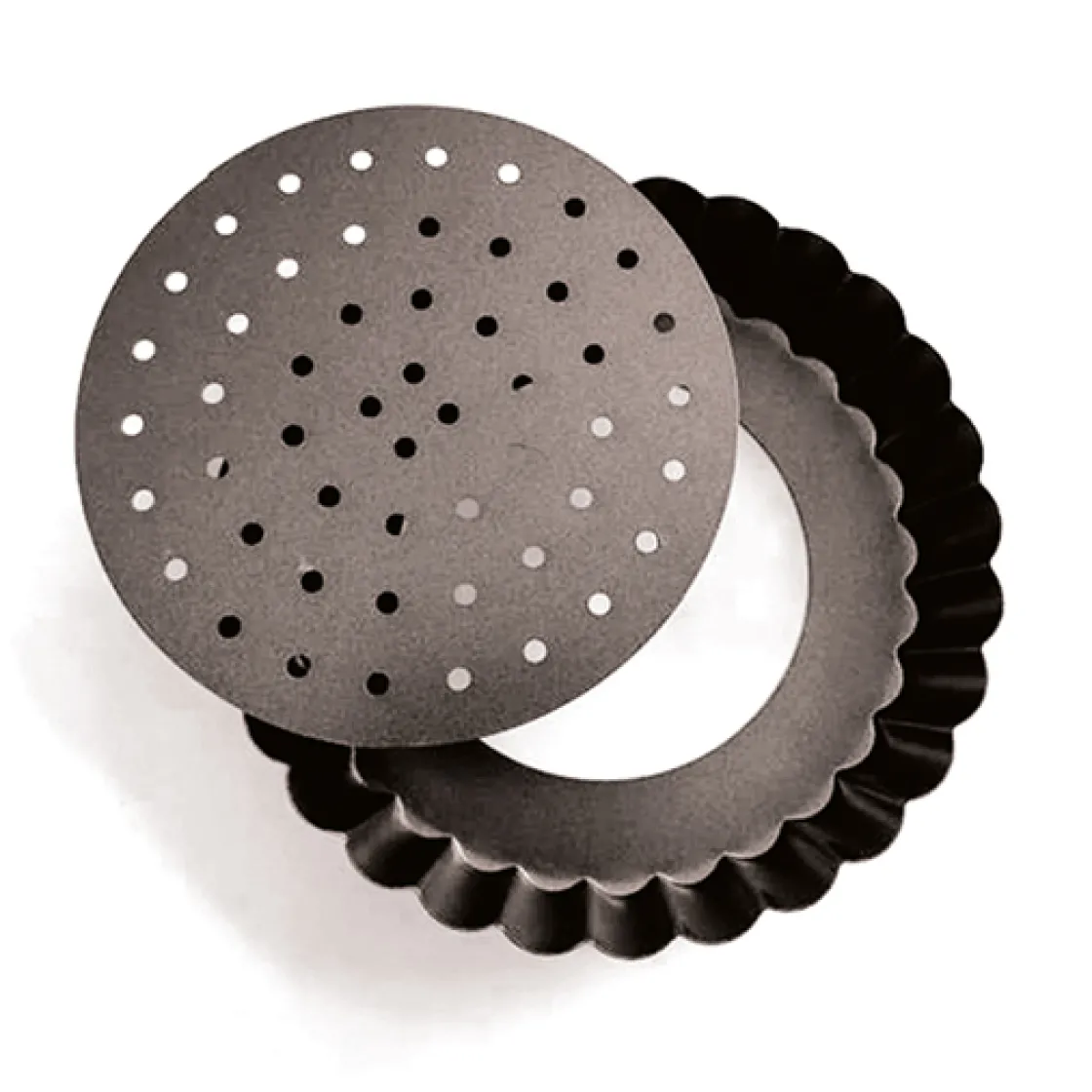 5five 4 moules perforés à tartelettes, 10cm