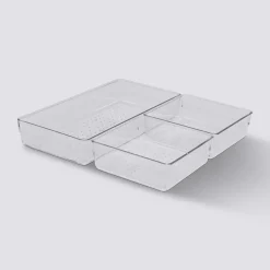 5five 3 organisateurs plastique, Transparent