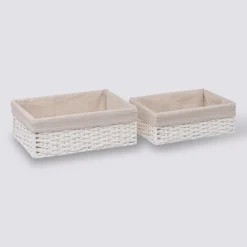 5five 2 paniers de rangement, Blanc