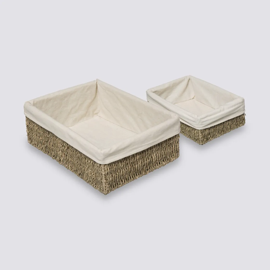 5five 2 paniers de rangement en roseau