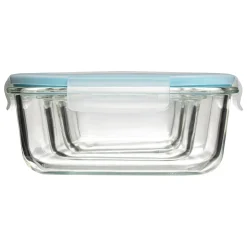 5five 3 petites boîtes carrées de conservation verre