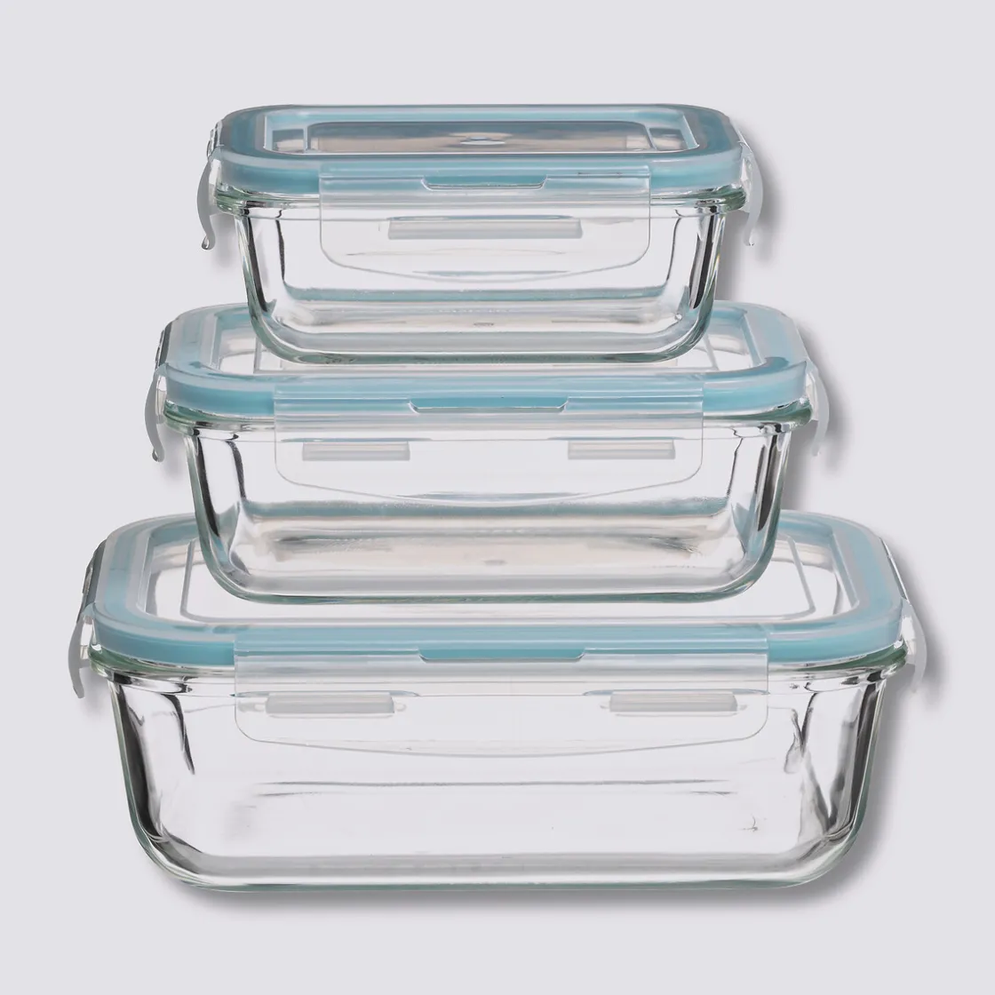 5five 3 petites boîtes rect de conservation verre