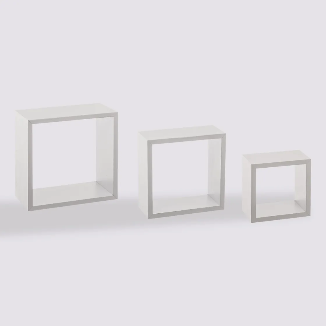 5five 3 petites étagères murales cube, Blanc
