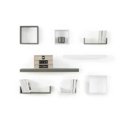 5five 3 petites étagères murales cube, Blanc