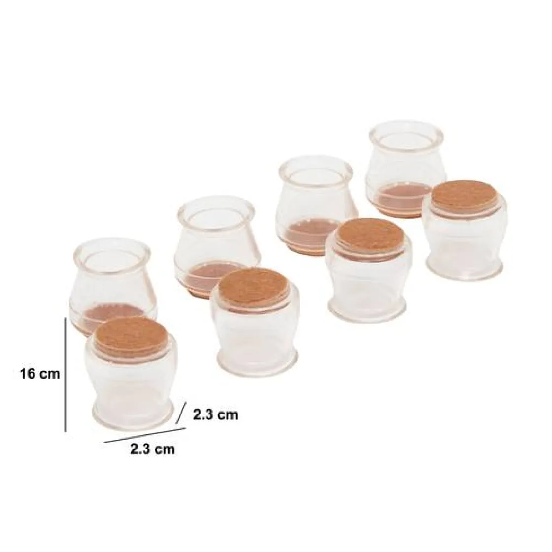5five 8 protections pour pied de chaises, D.2,3 cm