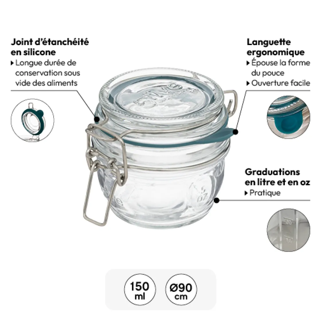 5five 3 terrines verre, 0,15L