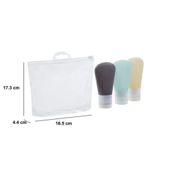 5five 3 tubes en silicone avec trousse de rangement