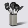 5five 5 ustensiles de cuisine + pot de rangement, Inox