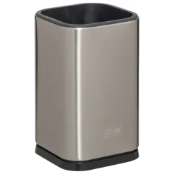 5five 5 ustensiles de cuisine + pot de rangement, Inox