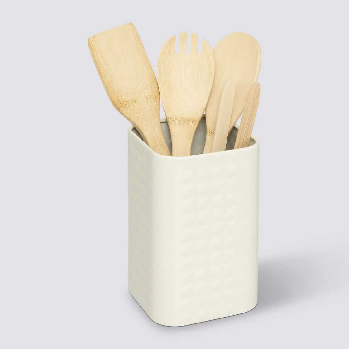 5five 4 ustensiles de cuisine avec pot de rangement