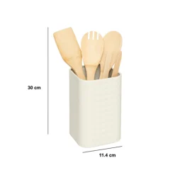 5five 4 ustensiles de cuisine avec pot de rangement