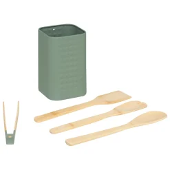 5five 4 ustensiles de cuisine avec pot de rangement