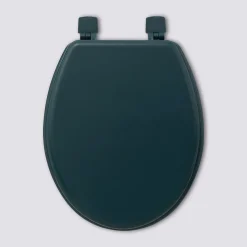 5five Abattant WC Bois, Bleu pétrole