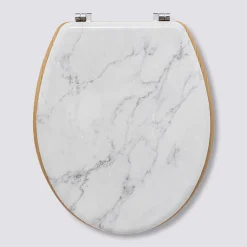 5five Abattant WC Bois, effet marbre