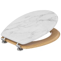 5five Abattant WC Bois, effet marbre