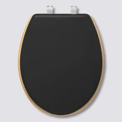 5five Abattant WC Bois, Gris charbon