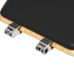 5five Abattant WC Bois, Gris charbon