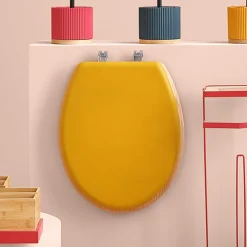 5five Abattant WC Bois, Gris charbon