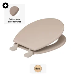 5five Abattant WC bois, Taupe