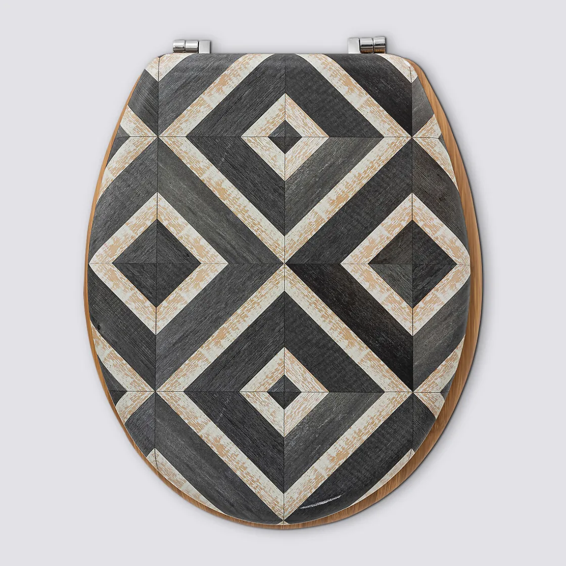 5five Abattant WC, Noir et beige