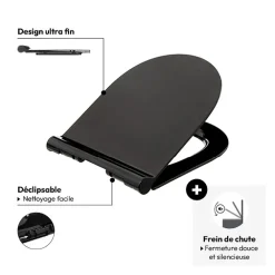 5five Abattant WC ultra fin, Blanc