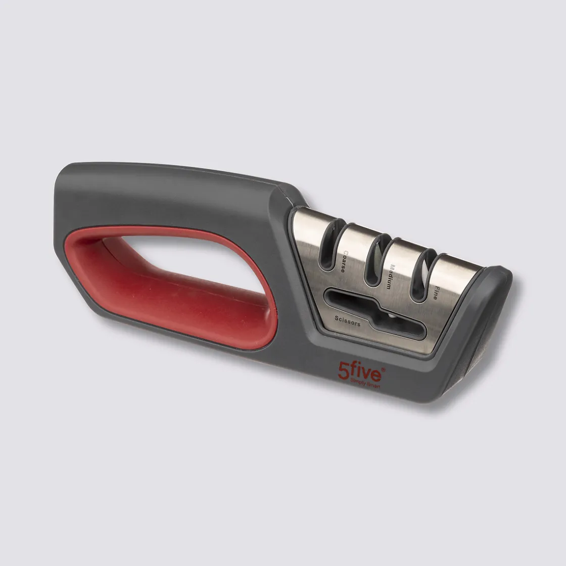 5five Aiguiseur 4 fonctions, Gris/rouge