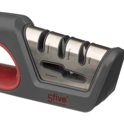 5five Aiguiseur 4 fonctions, Gris/rouge