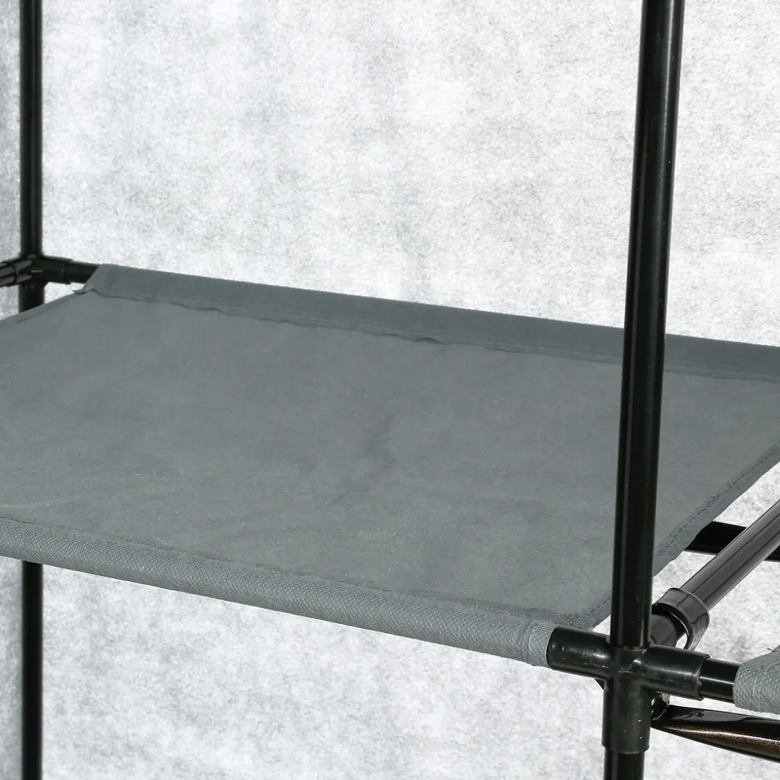 5five Armoire 2 penderies, Gris