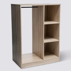 5five Armoire dressing penderie, Effet chêne naturel