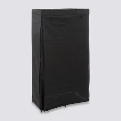 5five Armoire penderie modulable, tissu noir