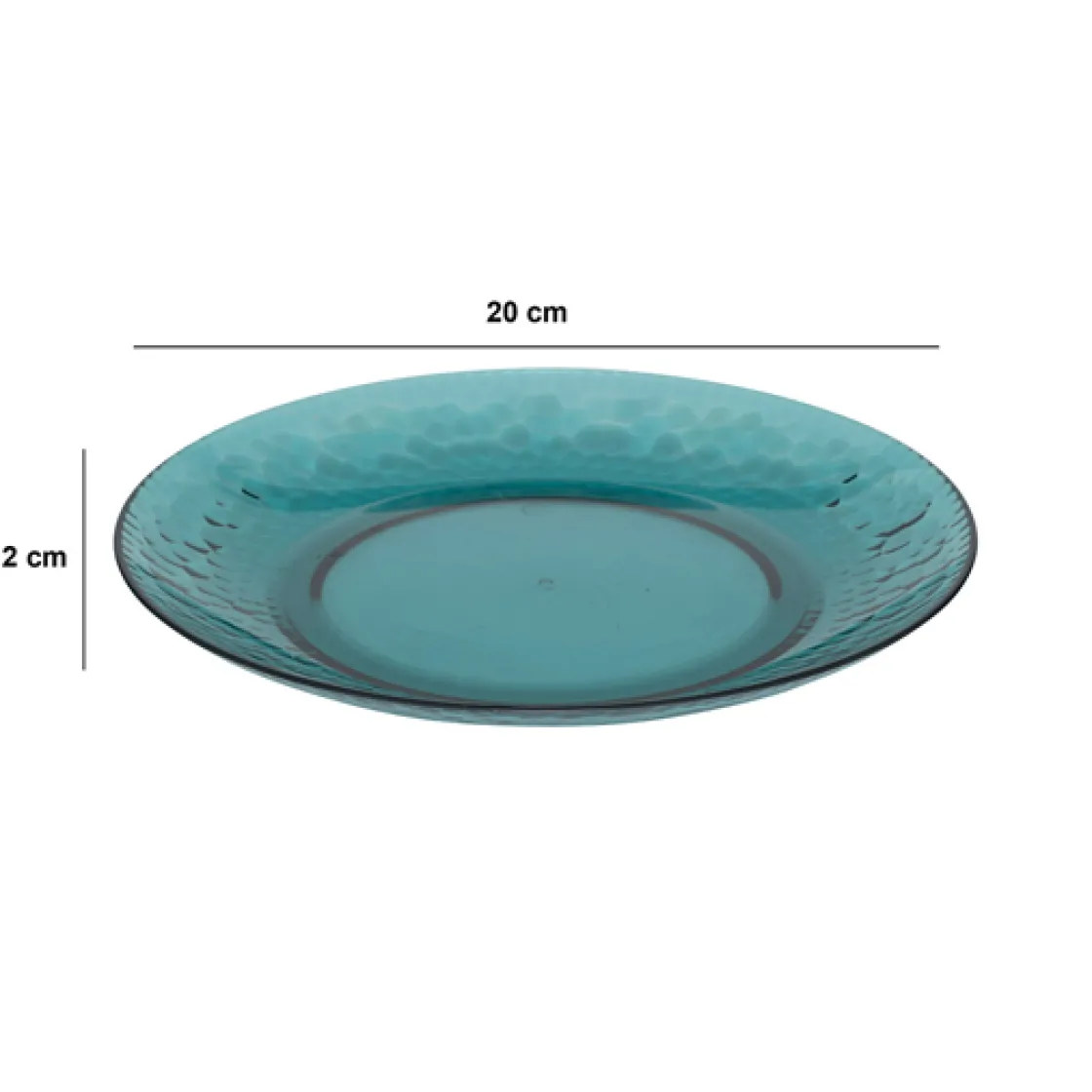 5five Assiette 20 cm, Bleu pétrole